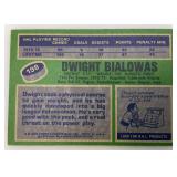 1976 Topps Autographed (DWIGHT BIALOWAS) NORTH STARS Trading Card (In Protective Sleeve)