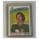 1976 Topps Autographed (DWIGHT BIALOWAS) NORTH STARS Trading Card (In Protective Sleeve)