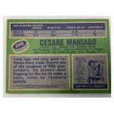1976 Topps Autographed (CESARE MANIAGO) NORTH STARS Trading Card (In Protective Sleeve)