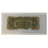 1928 D 2 Dollar Jefferson Red Note (In Protective Sleeve) Rough Condition