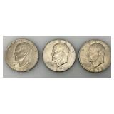 Misc. Eisenhower One Dollar Coins And Kennedy Half Dollars