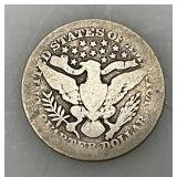 1902 & 1908 Barber Silver Quarters