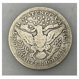 1902 & 1908 Barber Silver Quarters