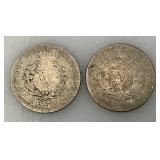 1889, 1892, 1901 & 1903 Antique Barber Liberty V Nickels