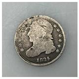 1834 Capped Bust Dime