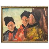 1930 Dated Original Framed HESTER Painting 11" x 14"