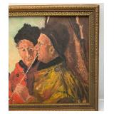 1930 Dated Original Framed HESTER Painting 11" x 14"