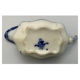 Vintage THOMAS RATHBONE Flow Blue Tureen And Gravel Boat  Japan