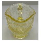 Vintage Hazel atlas Yellow Florentine No. 2 Gravy Boat 6 1/4" x 2 3/4"