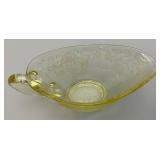 Vintage Hazel atlas Yellow Florentine No. 2 Gravy Boat 6 1/4" x 2 3/4"