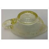 Vintage Hazel atlas Yellow Florentine No. 2 Gravy Boat 6 1/4" x 2 3/4"