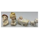 Vintage Porcelain Collectibles Including Ornaments, LLADRO, Precious Moments And More
