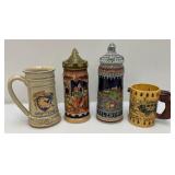 Vintage Decorative German Beer Stiens Including GERZ And More