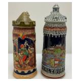 Vintage Decorative German Beer Stiens Including GERZ And More