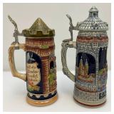 Vintage Decorative German Beer Stiens Including GERZ And More