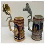 Vintage Decorative German Beer Stiens Including GERZ And More