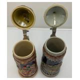 Vintage Decorative German Beer Stiens Including GERZ And More