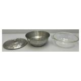 Misc. Vintage Cookware Items Including Fire King, Pottery Bowls, Lenox And More