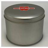 Vintage WURTH Mens Watch Black And Silver In Original Tin Container (New Old Stock)