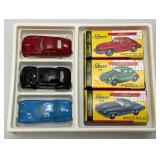Vintage Collectible Schuco Piccolo 3 Car Set Porsche, VW Anmd Mecedes Die Cast Miniatures 1:90 Scale (New Old Stock)
