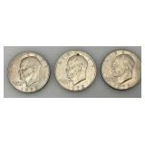 1972 Plain No Mint Mark Eisenhower One Dollar Coins