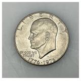 1776-1976 Type One Wide Print Bicentennial Eisenhower One Dollar Coin