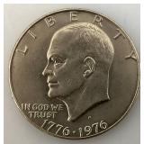1776-1976 Type One Wide Print Bicentennial Eisenhower One Dollar Coin
