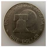 1776-1976 Type One Wide Print Bicentennial Eisenhower One Dollar Coin