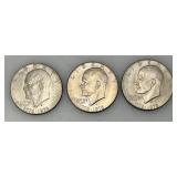1776-1976 D Bicentennial Eisenhower One Dollar Coins