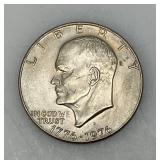 1776-1976 Type One Wide Print Bicentennial Eisenhower One Dollar Coin
