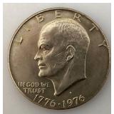 1776-1976 Type One Wide Print Bicentennial Eisenhower One Dollar Coin