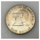 1776-1976 Type One Wide Print Bicentennial Eisenhower One Dollar Coin