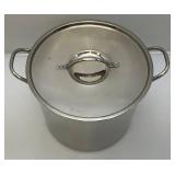 Stainless Steel Stock Pot With Lid (Lightly Used)