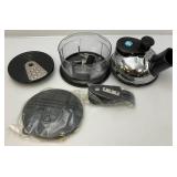 Misc. Kitchen Items Some Vintage Including Rocket Chef Ice Cream Maker )()New Old Stock) Enameled & Pewter Coffee Pots