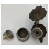 Misc. Kitchen Items Some Vintage Including Rocket Chef Ice Cream Maker )()New Old Stock) Enameled & Pewter Coffee Pots