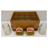 Vintage Box Of KERR Brand 16Oz. Self Sealing Canning Jars And Seal Lids (New Old Stock)