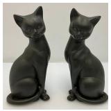 Vintage Mid-Century Lenwile Ardalt Artware (Japan) Pottery Cats With Original Foil Labels 8 3/4"