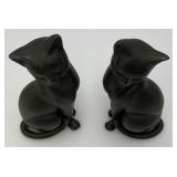 Vintage Mid-Century Lenwile Ardalt Artware (Japan) Pottery Cats With Original Foil Labels 8 3/4"