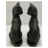 Vintage Mid-Century Lenwile Ardalt Artware (Japan) Pottery Cats With Original Foil Labels 8 3/4"