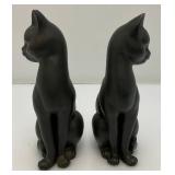 Vintage Mid-Century Lenwile Ardalt Artware (Japan) Pottery Cats With Original Foil Labels 8 3/4"