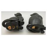 Vintage Mid-Century Lenwile Ardalt Artware (Japan) Pottery Cats With Original Foil Labels 8 3/4"