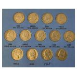 Book Of Vintage Jefferson Nickels And Some Buffalo Head Nickels