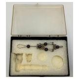 Misc. Vintage Items Including Aluminum Cigarette Case Holder, Wooden Lure And More