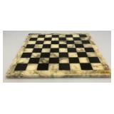Est. $395.00 - $900.00 Vintage Chiellini Marble Chess Board And C A&A Genuine Alabaster Chess Pieces In Original Box