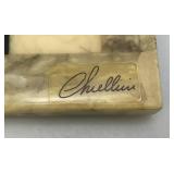 Est. $395.00 - $900.00 Vintage Chiellini Marble Chess Board And C A&A Genuine Alabaster Chess Pieces In Original Box