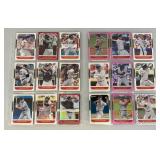Misc. Unsorted Baseball Cards Including Autographed And More In Protective Sleeves (Some Slots Have More Than One Card)