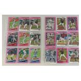 Misc. Unsorted Baseball Cards Including Autographed And More In Protective Sleeves (Some Slots Have More Than One Card)