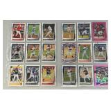 Misc. Unsorted Baseball Cards In Protective Sleeves (Some Slots Have More Than One Card)