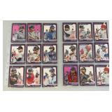 Misc. Unsorted Baseball Cards In Protective Sleeves (Some Slots Have More Than One Card)