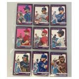Misc. Unsorted Baseball Cards In Protective Sleeves (Some Slots Have More Than One Card)